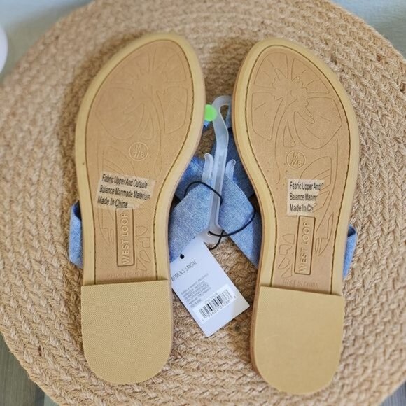 West loop Bow chambray Sandal - Picture 5 of 5
